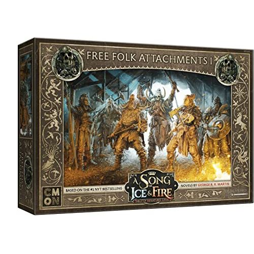  A Song of Ice and Fire Tabletop Miniatures Game Free Folk Attachments I Box Set Strategy Game for Teens and Adults Ages 14+ 2+ Players Average Playtime 45-60 Minutes Made by CMON