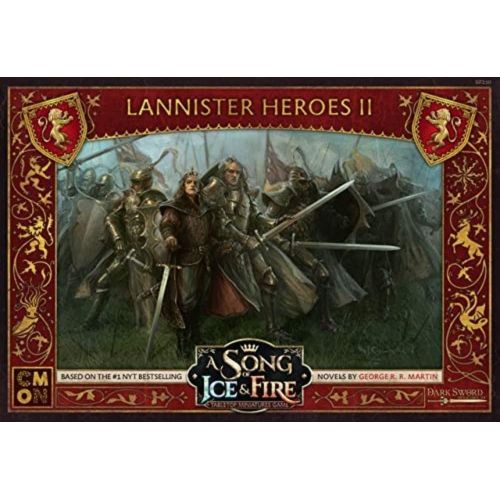  CMON A Song of Ice and Fire Tabletop Miniatures Game Lannister Heroes Set II Strategy Game for Teens and Adults Ages 14+ 2+ Players Average Playtime 45-60 Minutes Made