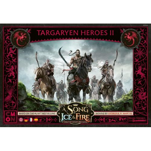  A Song of Ice and Fire Tabletop Miniatures Targaryen Heroes II Unit Box Strategy Game for Teens and Adults Ages 14+ 2+ Players Average Playtime 45-60 Minutes Made by CMON, (SIF610)