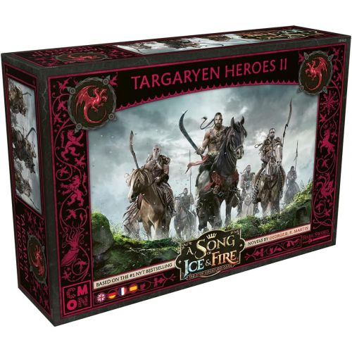  A Song of Ice and Fire Tabletop Miniatures Targaryen Heroes II Unit Box Strategy Game for Teens and Adults Ages 14+ 2+ Players Average Playtime 45-60 Minutes Made by CMON, (SIF610)