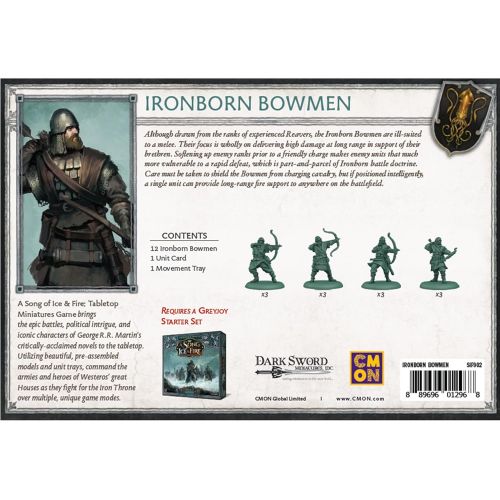  A Song of Ice and Fire Tabletop Miniatures Ironborn Bowmen Unit Box Strategy Game for Teens and Adults Ages 14+ 2+ Players Average Playtime 45-60 Minutes Made by CMON, (SIF902)