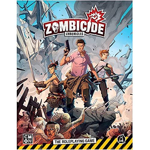  CMON Zombicide Chronicles The Roleplaying Game Core Book Strategy Game Zombie Adventure Game Cooperative Game for Adults and Teens Ages 14+ 2+ Players Avg. Playtime 30-45 Minutes Made b