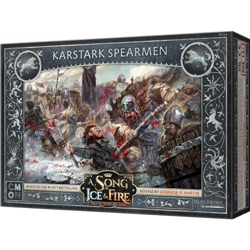  A Song of Ice and Fire Tabletop Miniatures Karstark Spearmen Strategy Game for Teens and Adults Ages 14+ 2+ Players Average Playtime 45-60 Minutes Made by CMON, (SIF114)