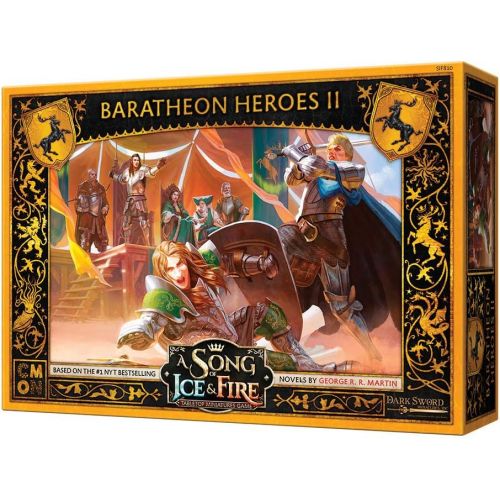  A Song of Ice and Fire Tabletop Miniatures Baratheon Heroes II Box Set Strategy Game for Teens and Adults Ages 14+ 2+ Players Average Playtime 45-60 Minutes Made by CMON