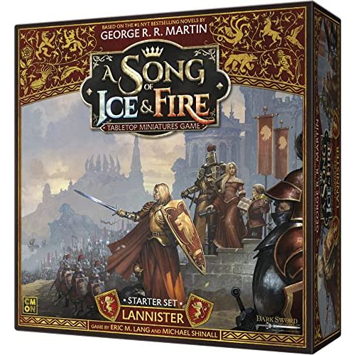  A Song of Ice & Fire Tabletop Miniatures Game Lannister Starter Set Strategy Game for Teens and Adults Ages 14+ 2+ Players Average Playtime 45-60 Minutes Made by CMON SIF01B Multic