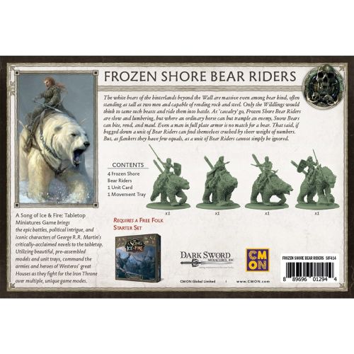  A Song of Ice and Fire Tabletop Miniatures Game Frozen Shore Bear Riders Unit Box Strategy Game for Teens and Adults Ages 14+ 2+ Players Avg. Playtime 45-60 Minutes Made by CMON SI