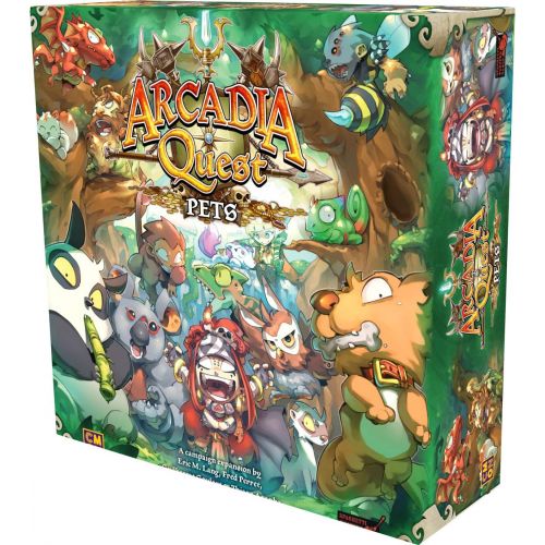  Arcadia Quest Pets Board Game Expansion Strategy Game Fantasy Adventure Game with Miniatures for Adults and Teens Ages 14+ 2-4 Players Average Playtime 45 Minutes Made by CMON, (AQ