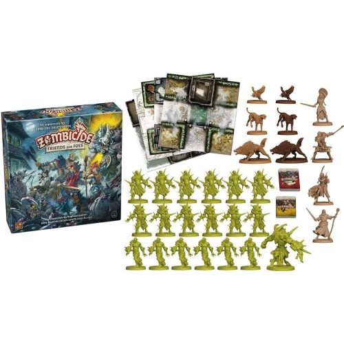  CMON Zombicide Green Horde Friends and Foes Board Game EXPANSION Strategy Game Cooperative Game for Teens and Adults Zombie Board Game Ages 14+ 1-6 Players Avg. Playtime 1 Hour Made by