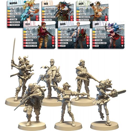  Zombicide 2nd Edition Zombie Game Cooperative Miniatures Board Game Horror Adventure Board Game Ages 14+ for 1 to 6 Players Average Playtime 60 Minutes Made by CMON