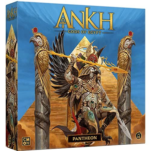  CMON Ankh Gods of Egypt Board Game Pantheon Expansion Ancient Egyptian Mythology Game Strategy Game for Adults and Teens Ages 14+ 2-5 Players Average Playtime 90 Minutes Made