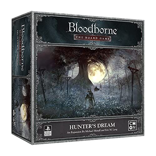  Bloodborne The Board Game Hunters Dream Expansion Strategy Game Horror Game Cooperative Game for Adults and Teens Ages 14+ 1-4 Players Average Playtime 60-90 Minutes Made by CMON