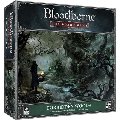  Bloodborne The Board Game Forbidden Woods Expansion Strategy Game Horror Game Cooperative Game for Adults and Teens Ages 14+ 1-4 Players Average Playtime 60-90 Minutes Made by CMON
