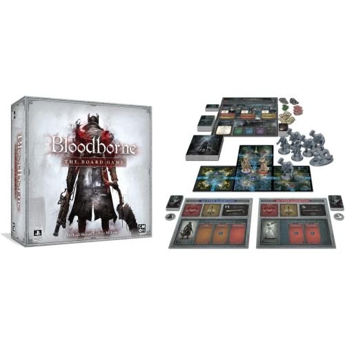  Bloodborne The Board Game Strategy Game Horror Game Adventure Game Cooperative Game for Adults and Teens Ages 14+ 1-4 Players Average Playtime 60-90 Minutes Made by CMON