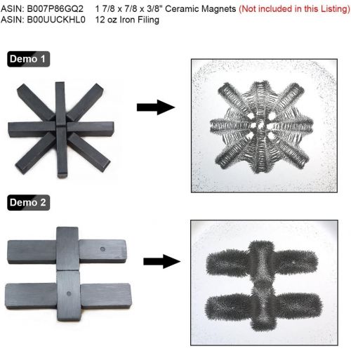  [아마존베스트]12 oz Fine Iron Filings Magnetic Iron Powder for Magnet Education and School Projects - Discover The World of Magnetics & See Magnetic Lines of This Unseen Force & More ( One Pack