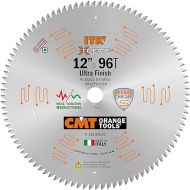 CMT 255.096.12 ITK Industrial Fine Finish Saw Blade, 12-Inch x 96 Teeth 40° ATB Grind with 1-Inch Bore, Black & Orange