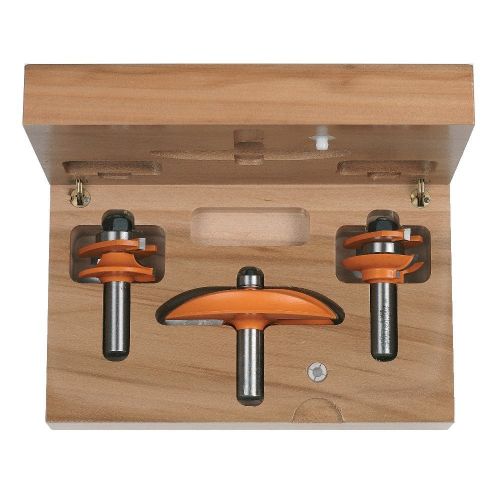  CMT 800.516.11 3-Piece Standard Kitchen Set in Hardwood Case, 12-Inch Shank