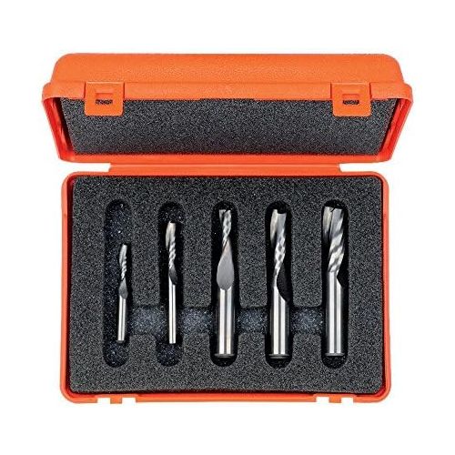  CMT 191.000.02 5-Piece Upcut Spiral Bit Set, 12-Inch Shank