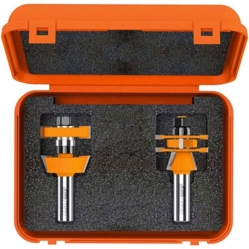  CMT 800.624.11 3-Piece Adjustable shaker Router Bit Set, 12-Inch Shank