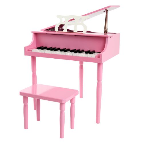  CMT Industrial Pink Kids Toy Grand Piano