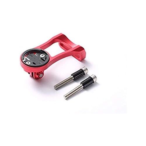  [아마존베스트]CNC Bicycle Computer Mount for Garmin Stem Mount for Garmin Edge 200, 500, 510, 800, 810, 1000, 1030 (Black/Red)