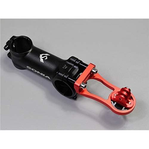  [아마존베스트]CNC Bicycle Computer Mount for Garmin Stem Mount for Garmin Edge 200, 500, 510, 800, 810, 1000, 1030 (Black/Red)