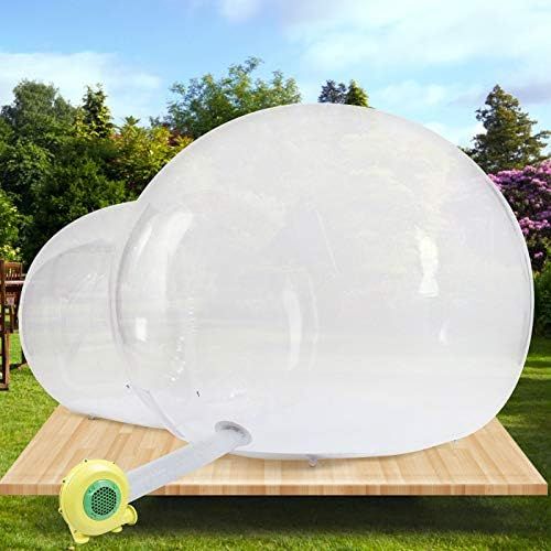  CNCEST Inflatable Bubble Tent 3x5M Luxurious Outdoor Gazebos Transparent Camping Tent Clear Canopy with Blower for Family Camping
