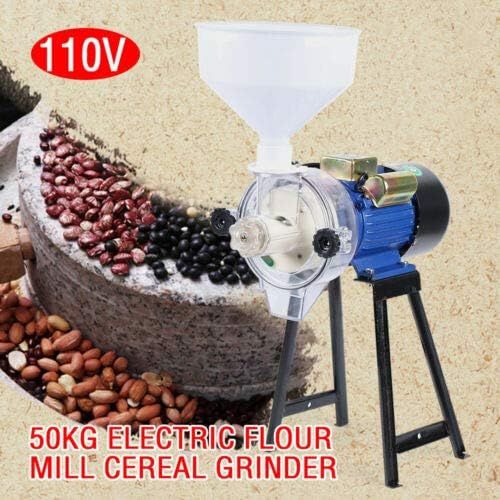  [아마존베스트]CNCEST 2200W Electric Wet Mill Grinder Machine with Funnel Corn Grinder Machine Soybean Grain Mill Home/Commercial Grain Grinder Fast Grinding Machine for Rice Corn Soymilk 110V 1400r/min