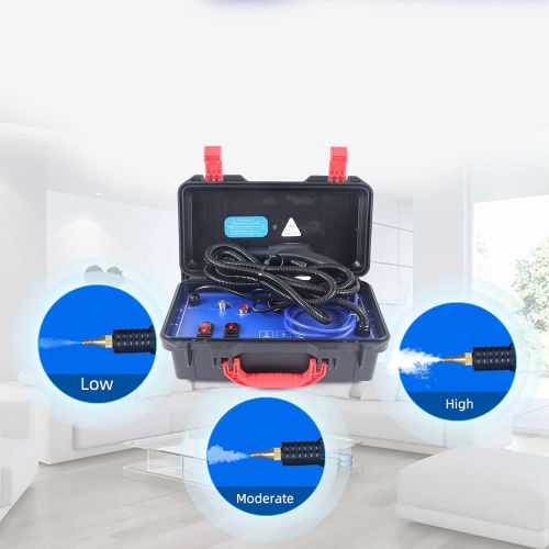  CNCEST 1700W High Pressure Pressurized Steam Cleaner Machine High Temperature Portable110V Steam Cleaning Machine for Range Hood Car Toilet (Blue)