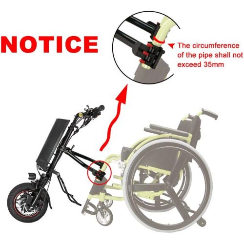  CNEBIKES Cnebikes Electric Wheelchair Handcycle Wheelchair Attachment 36V 250W with 10.4Ah Battery