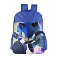 CNJELLAW Blue Hedgehog So-nic School Bag Print Lightweight Student Backpacks Kids Bookbag Daypack