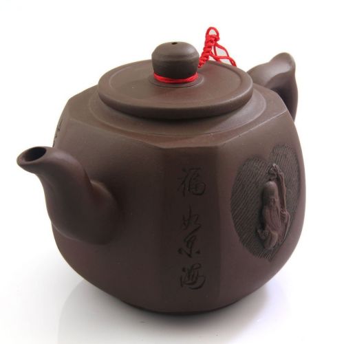  CNTeaHouse 500ml Chinese Yixing god of longevity Handmade Purple clay Pottery Zisha Teapot