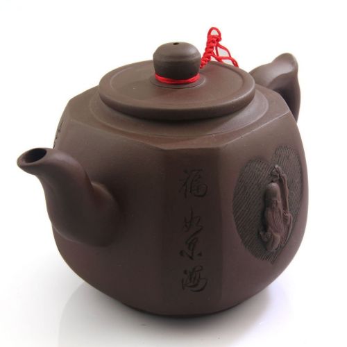  CNTeaHouse 500ml chinesischen Yixing Gott der Langlebigkeit handgefertigt lila Clay Pottery Teekanne Zisha