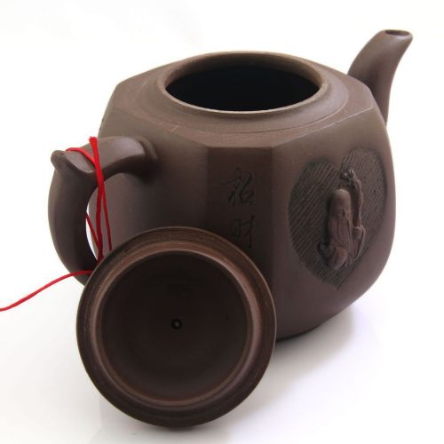  CNTeaHouse 500ml chinesischen Yixing Gott der Langlebigkeit handgefertigt lila Clay Pottery Teekanne Zisha