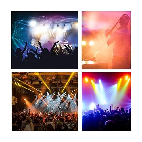  CO-Z LED Stage Lights DMX, 8 pcs 18x3W RGB Par Can Lights Package with Remote Controller Sound Activated Stage Effect Lighting for Party DJ Dance Church Wedding Home Uplighting