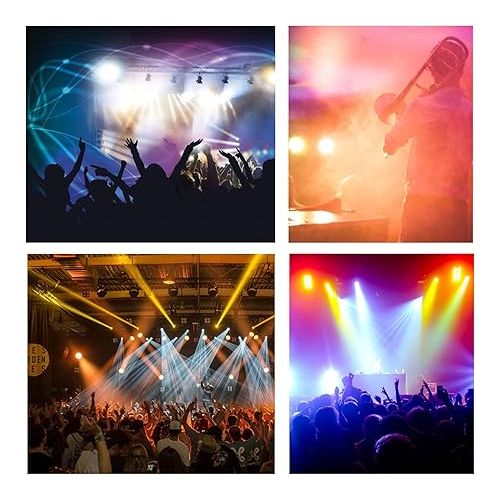  CO-Z LED Stage Lights DMX Light, 8 pcs 18x3W RGB Par Can Lights Package with DMX Controller Sound Activated Stage Effect Lighting for Party DJ Dance Church Wedding Home Uplighting