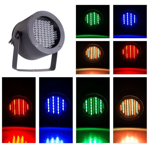  CO-Z 8pcs DMX Controlled LED Stage Lights, 86 RGB Sound Activated Par Stage Effect Lighting for DJ Home Party Festival Bar Club Wedding Church Uplighting