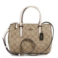 Coach Mini Surrey Carryall in Signature Canvas and Leather Trim F67027