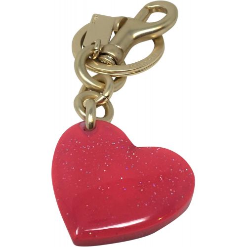  Coach Signature Heart Bag Charm Neon Pink F32230