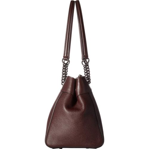  COACH Womens Turnlock Edie Carryall in Mixed Leather