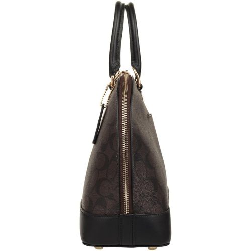  Coach Womens Large Size PVC Hand Shoulder Bag F27584 (Dark Brown)