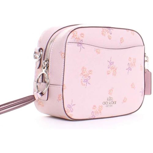  COACH Camera Bag in Floral Printed Leather Sv/Ice Pink One Size