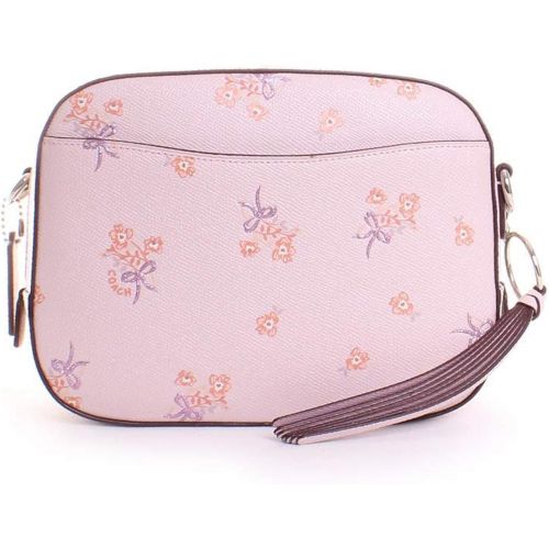  COACH Camera Bag in Floral Printed Leather Sv/Ice Pink One Size