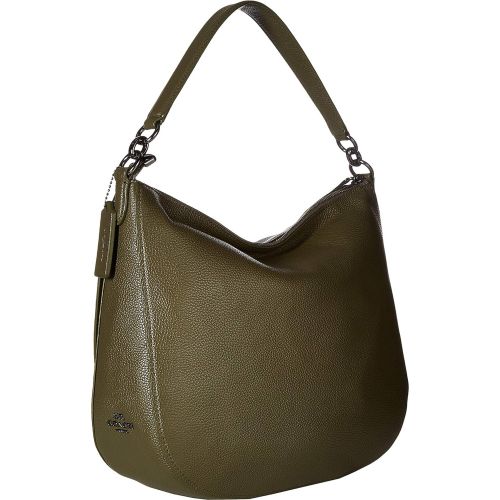  COACH Womens Pebbled Turnlock Hobo