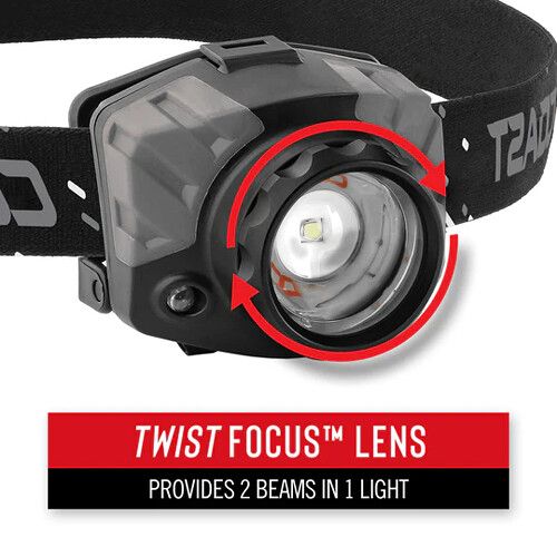  COAST FL88 Tri-Color Pure Beam Focusing LED Headlamp (Black/Gray, Clamshell Packaging)