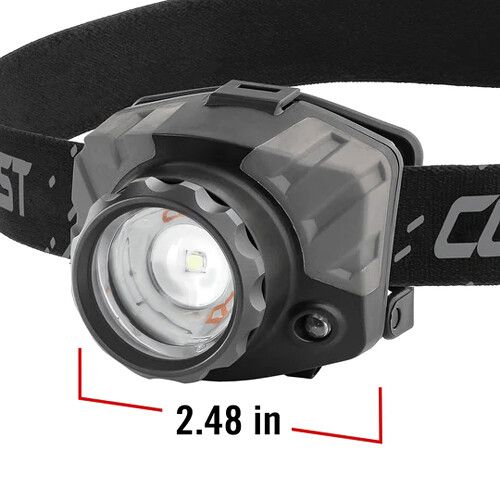  COAST FL88 Tri-Color Pure Beam Focusing LED Headlamp (Black/Gray, Clamshell Packaging)