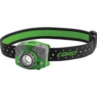 COAST FL75R Dual-Color Pure Beam Focusing Rechargeable LED Headlamp (Green/Gray)