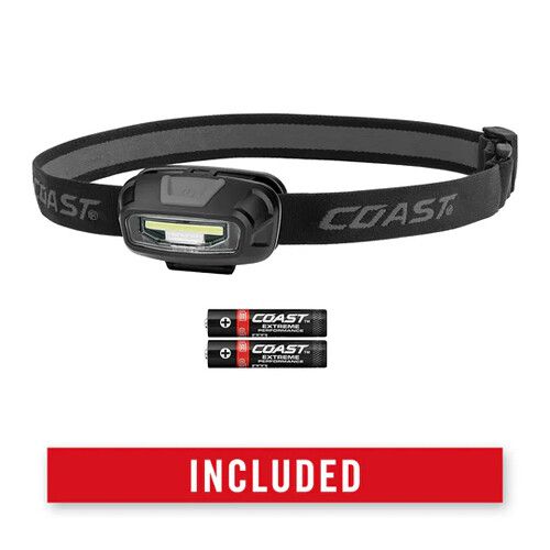  COAST FL13 Dual-Color Utility Beam COB LED Headlamp (Red/Black, Clamshell Packaging)