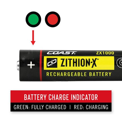  COAST ZX1000 Rechargeable Ported Cathode/Anode Type C Li-Ion Battery for XP11R