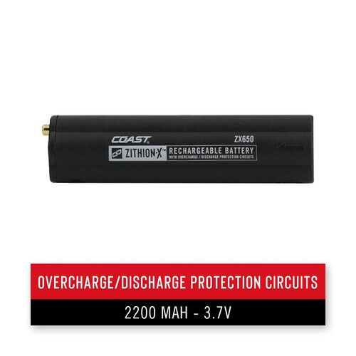  COAST ZX650 Zithion-X Rechargeable Battery for Polysteel 700