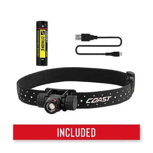  COAST XPH25R Rechargeable LED Headlamp (Clamshell Packaging)